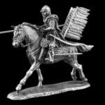 Статуетка Польський гусар. Битва під Віднем. 1620 рік 9 см з металу та олова, колекційна, антикваріат, подарунок колекціонеру